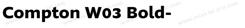 Compton W03 Bold字体转换